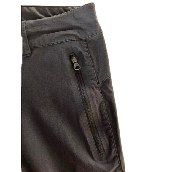 CLOUDVEIL Womens Large Nylon Blend Pants Gray Straight Roll Tab Legs Mid Rise - Picture 6 of 9